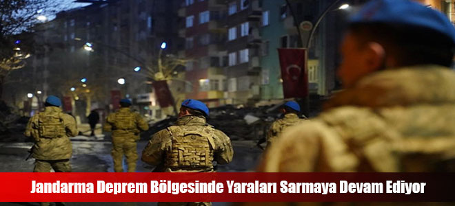 Jandarma Deprem Bölgesinde Yaraları Sarmaya Devam Ediyor