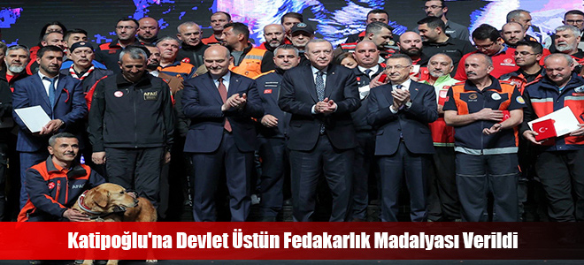 Katipoğlu'na Devlet Üstün Fedakarlık Madalyası Verildi