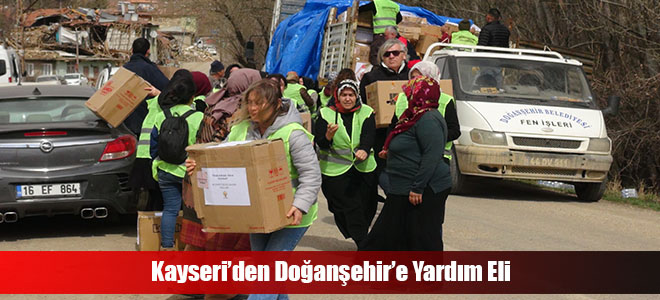 Kayseri’den Doğanşehir’e Yardım Eli