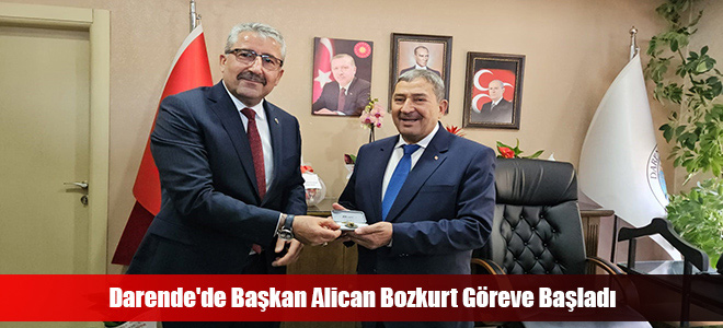 Darende'de Başkan Alican Bozkurt Göreve Başladı