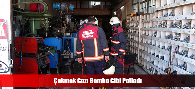 Çakmak Gazı Bomba Gibi Patladı