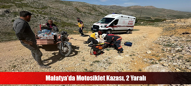 Malatya’da Motosiklet Kazası, 2 Yaralı