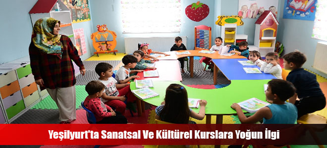 Yeşilyurt'ta Sanatsal Ve Kültürel Kurslara Yoğun İlgi