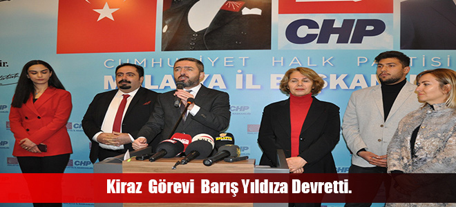 Kiraz  Görevi  Barış Yıldıza Devretti.