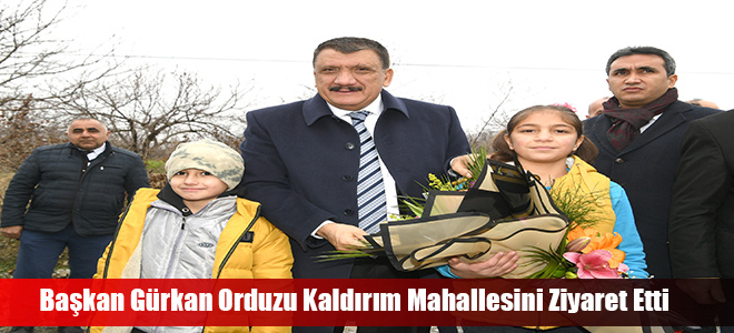 Başkan Gürkan Orduzu Kaldırım Mahallesini Ziyaret Etti