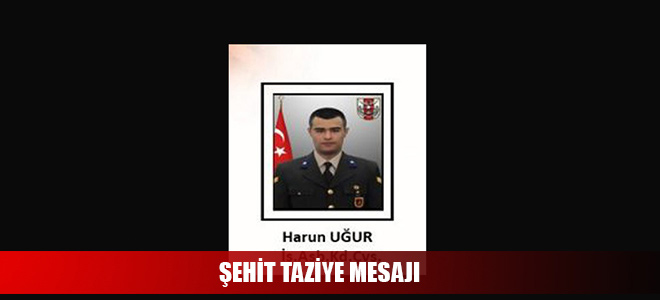 ŞEHİT TAZİYE MESAJI