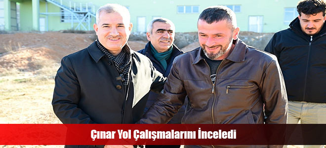 Çınar Yol Çalışmalarını İnceledi