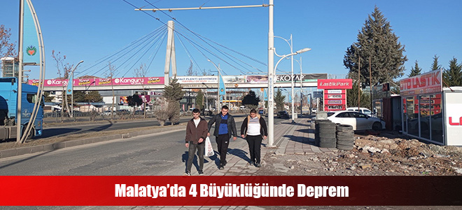 Malatya’da 4 Büyüklüğünde Deprem