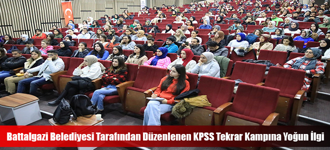 Battalgazi Belediyesi Tarafından Düzenlenen KPSS Tekrar Kampına Yoğun İlgi