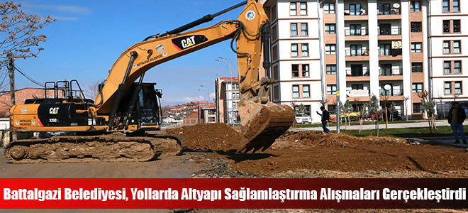 Battalgazi Belediyesi, Yollarda Altyapı Sağlamlaştırma Alışmaları Gerçekleştirdi