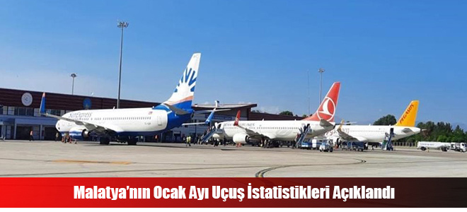 Malatya’nın Ocak Ayı Uçuş İstatistikleri Açıklandı