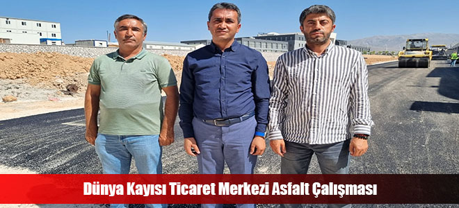 Dünya Kayısı Ticaret Merkezi Asfalt Çalışması