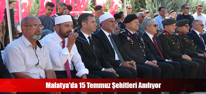 Malatya'da 15 Temmuz Şehitleri Anılıyor