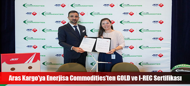 Aras Kargo’ya Enerjisa Commodities’ten GOLD ve I-REC Sertifikası