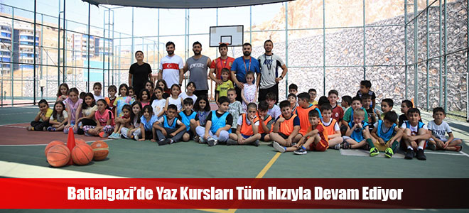 Battalgazi’de Yaz Kursları Tüm Hızıyla Devam Ediyor