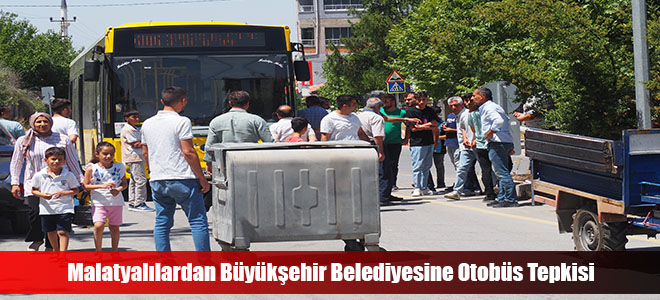 Malatyalılardan Büyükşehir Belediyesine Otobüs Tepkisi