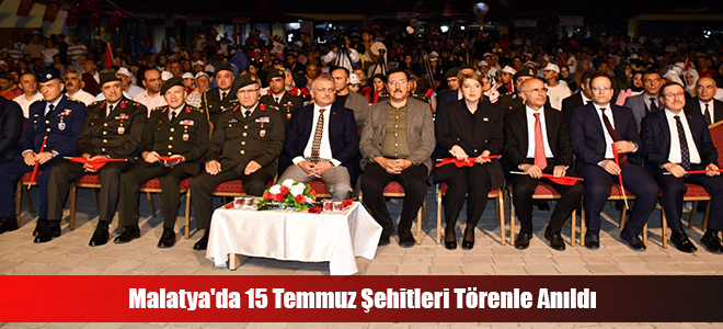 Malatya'da 15 Temmuz Şehitleri Törenle Anıldı