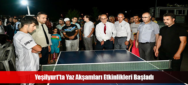 Yeşilyurt'ta Yaz Akşamları Etkinlikleri Başladı