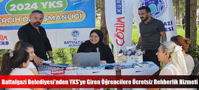 Battalgazi Belediyesi'nden YKS'ye Giren Öğrencilere Ücretsiz Rehberlik Hizmeti